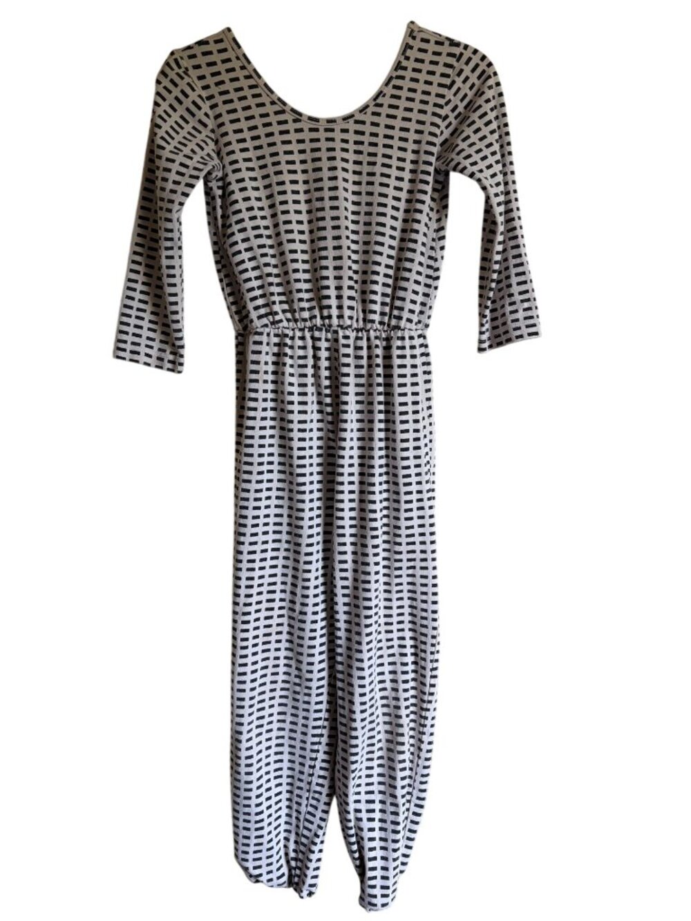 Alice + Ames Jumpsuit Romper White Black Size 6